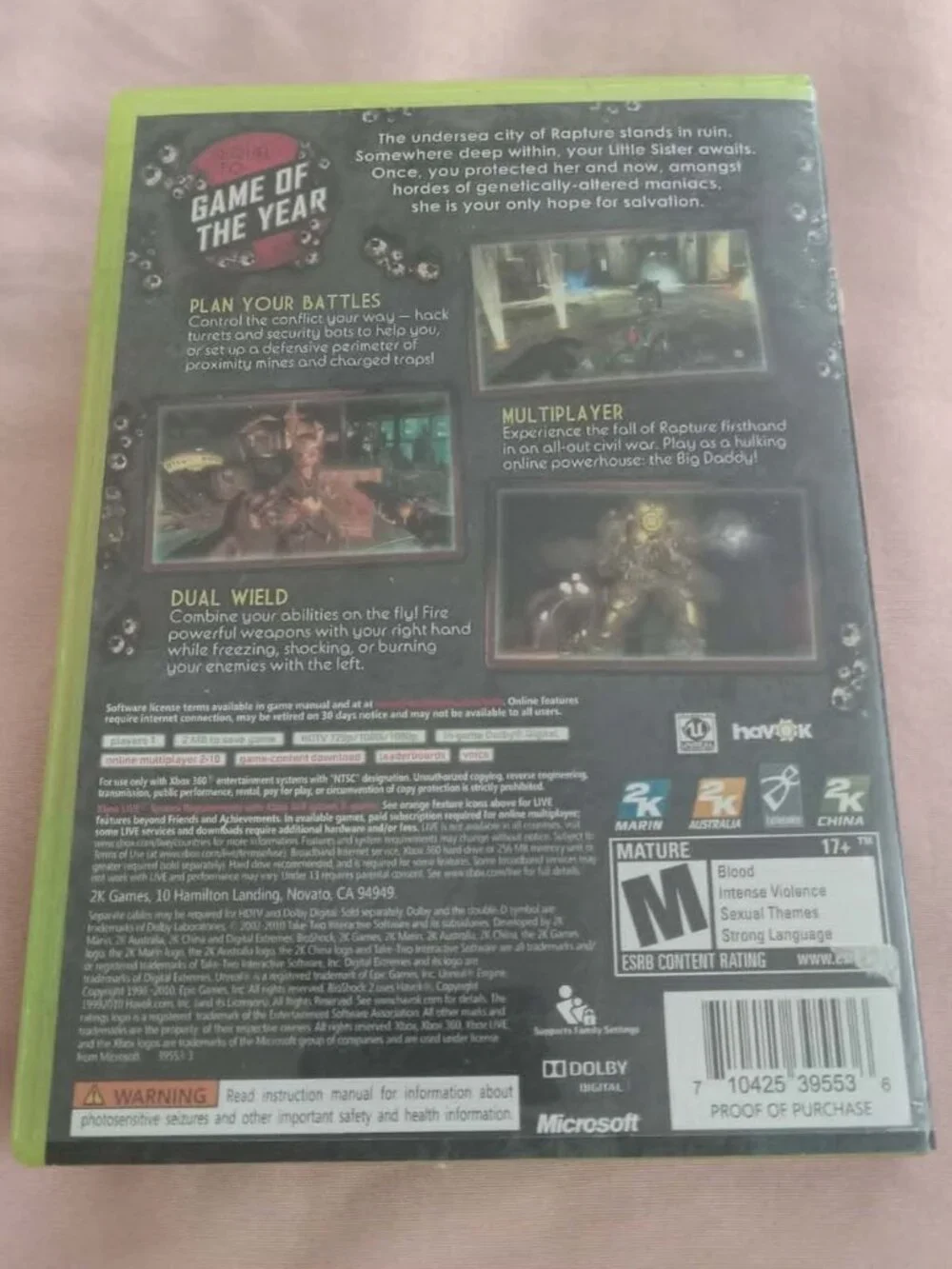 BioShock 2, Xbox 360-